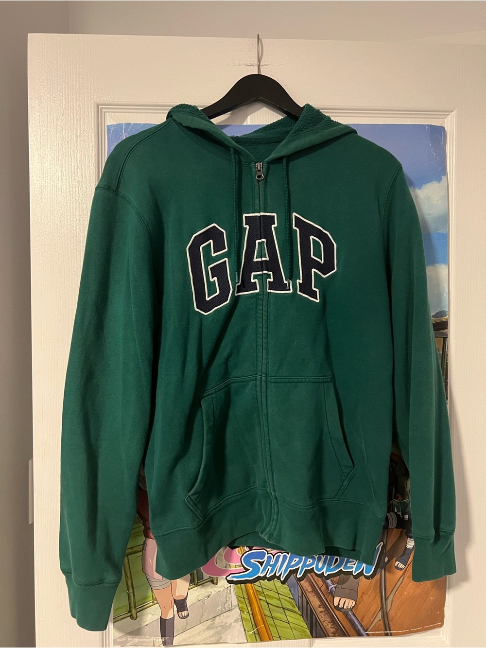 GAP Dark Green Zip-Up Hoodie